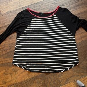 Black & white striped shirt